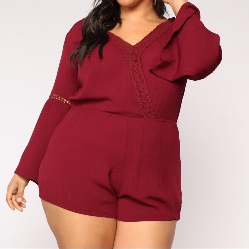Ambiance Maroon color Romper